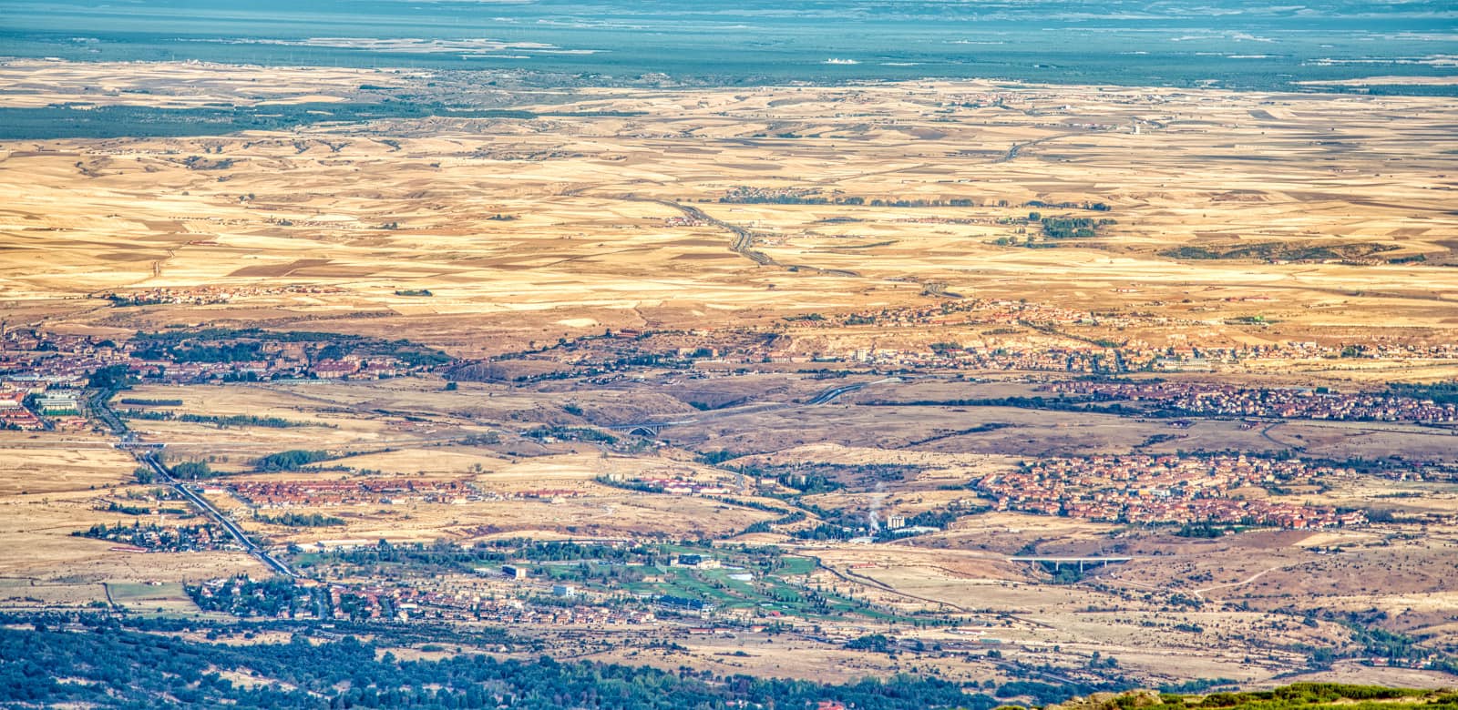 Aerial View Of Mountains With Snow